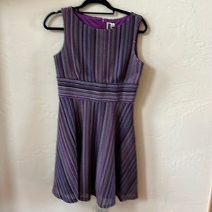 Julian Taylor sleeveless purple dress size 8P